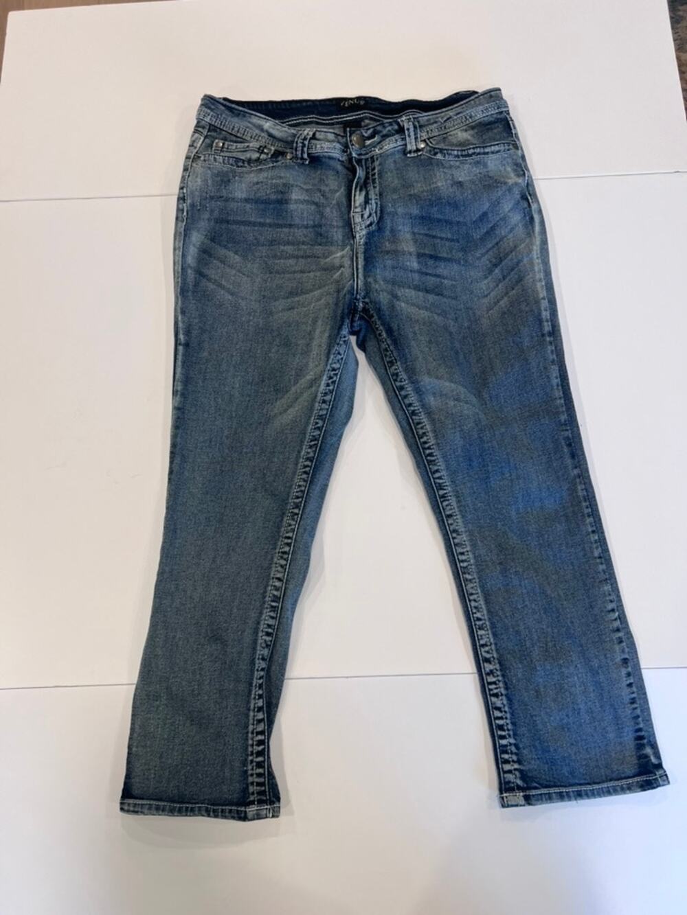Venus Embellished Bling Bootcut Jeans Womens 12 RhinestoneDenim Stretch